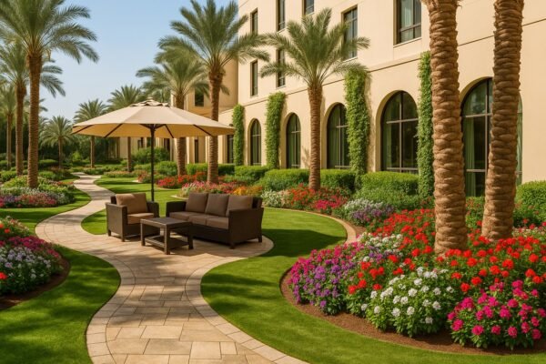 تصميم حدائق فندقية بالرياض
