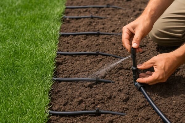 تركيب شبكات الري في حدائق الرياض