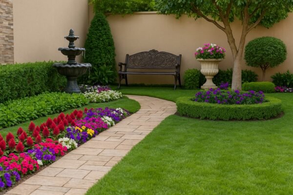 اللمسات النهائية في تنسيق حدائق الرياض