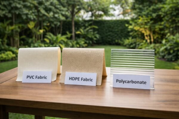 عينات خامات مظلات حدائق بالرياض