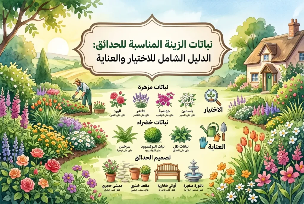 دليل شامل لنباتات الزينة